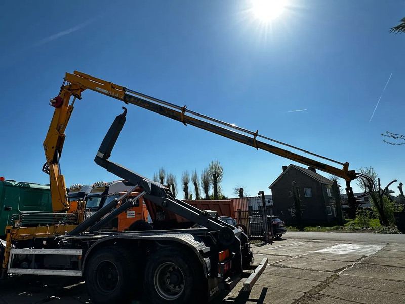 Scania P114-380 6X2 Ampirol + Heila 13000 5T Crane Manual Gear - Xe chở container/ Xe tải hoán đổi thân: hình 4 Scania P114-380 6X2 Ampirol + Heila 13000 5T Crane Manual Gear - Xe chở container/ Xe tải hoán đổi thân: hình 4