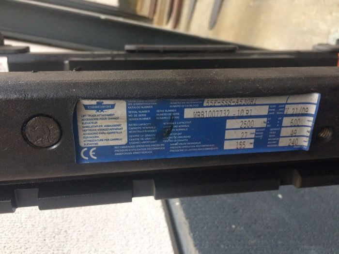 Cascade Sideshift 1400 mm - Đính kèm cho Thiết bị xử lý vật liệu: hình 3 Cascade Sideshift 1400 mm - Đính kèm cho Thiết bị xử lý vật liệu: hình 3