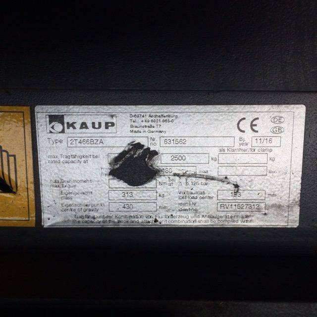 Kaup Fork positioner with sideshift - Đính kèm: hình 3 Kaup Fork positioner with sideshift - Đính kèm: hình 3