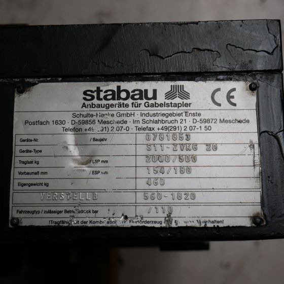 Stabau Fork positioner with separate side shift - Đính kèm cho Thiết bị xử lý vật liệu: hình 5 Stabau Fork positioner with separate side shift - Đính kèm cho Thiết bị xử lý vật liệu: hình 5