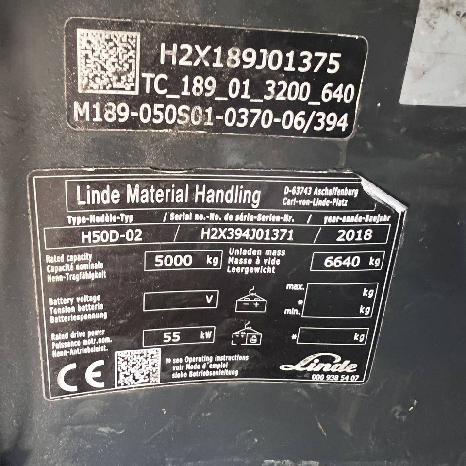 Linde H50D (394-02) EVO - Xe nâng diesel: hình 4 Linde H50D (394-02) EVO - Xe nâng diesel: hình 4