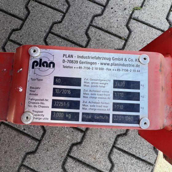 Plan Type 60-3.000 - Rơ moóc thùng lửng/ Phẳng: hình 2 Plan Type 60-3.000 - Rơ moóc thùng lửng/ Phẳng: hình 2