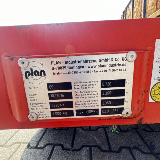 Plan Type 60-6.000 - Rơ moóc thùng lửng/ Phẳng: hình 2 Plan Type 60-6.000 - Rơ moóc thùng lửng/ Phẳng: hình 2