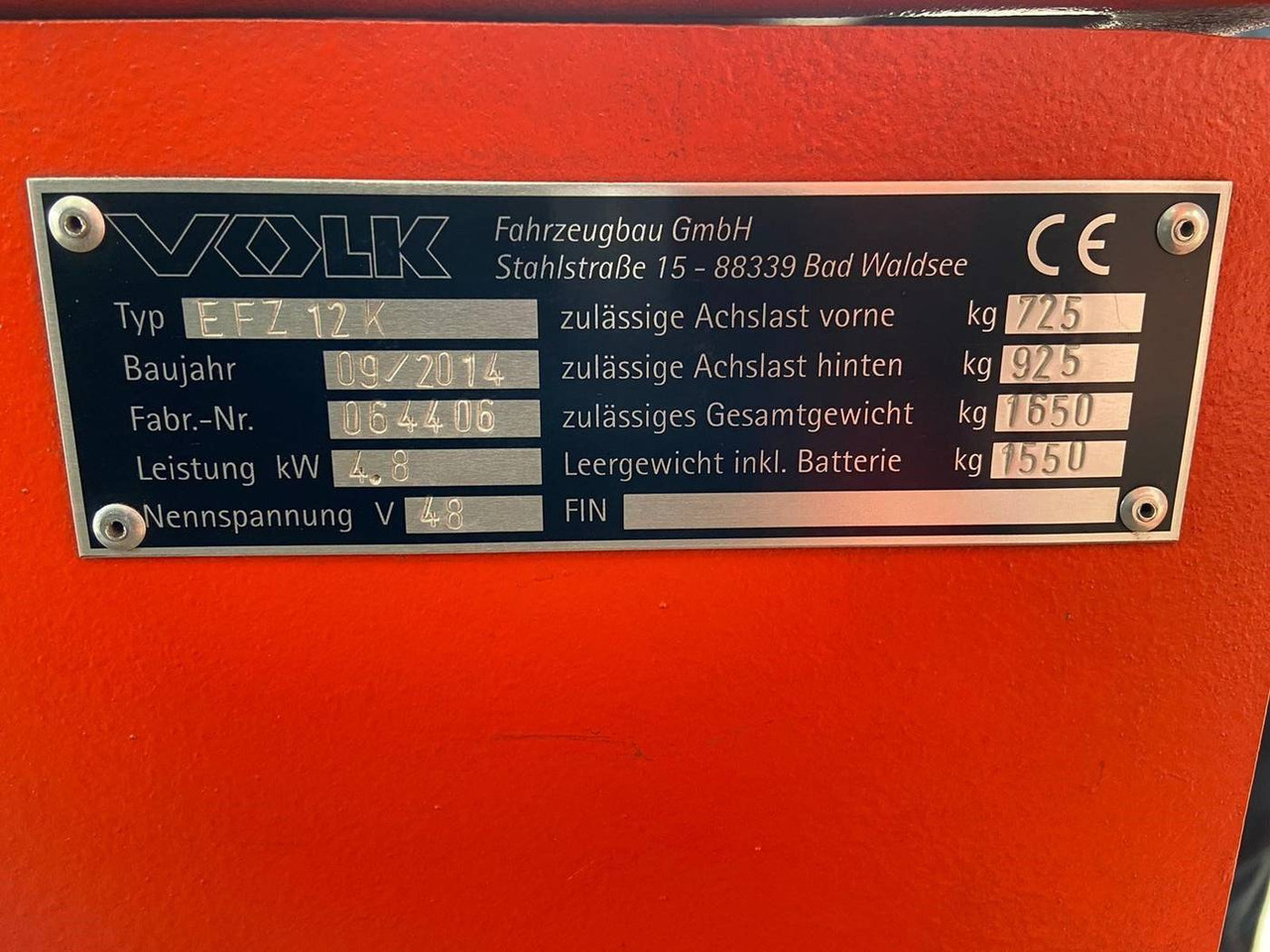 Volk EFZ12K - Xe cày kéo: hình 3 Volk EFZ12K - Xe cày kéo: hình 3
