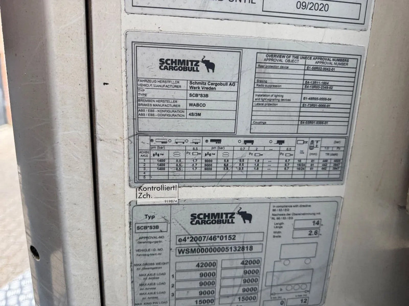 Sơ mi rơ moóc đẳng nhiệt Schmitz Cargobull SKO 24 5x Meatrails Rohrbahnen Fleisch Carrier Vector 1950MT: hình 12