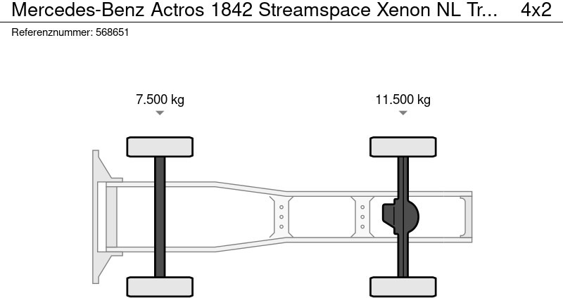 Xe đầu kéo Mercedes-Benz Actros 1842 Streamspace Xenon NL Truck: hình 20 Xe đầu kéo Mercedes-Benz Actros 1842 Streamspace Xenon NL Truck: hình 20