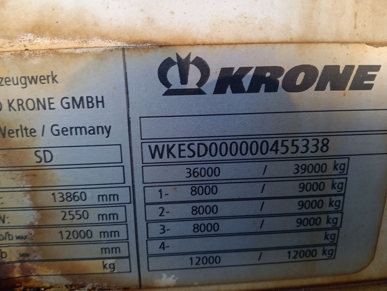 Sơ mi rơ moóc thùng thấp mới Krone SDP 27  12,2m JUMBO BPW 235/75R17,5 Reifen 90%: hình 12