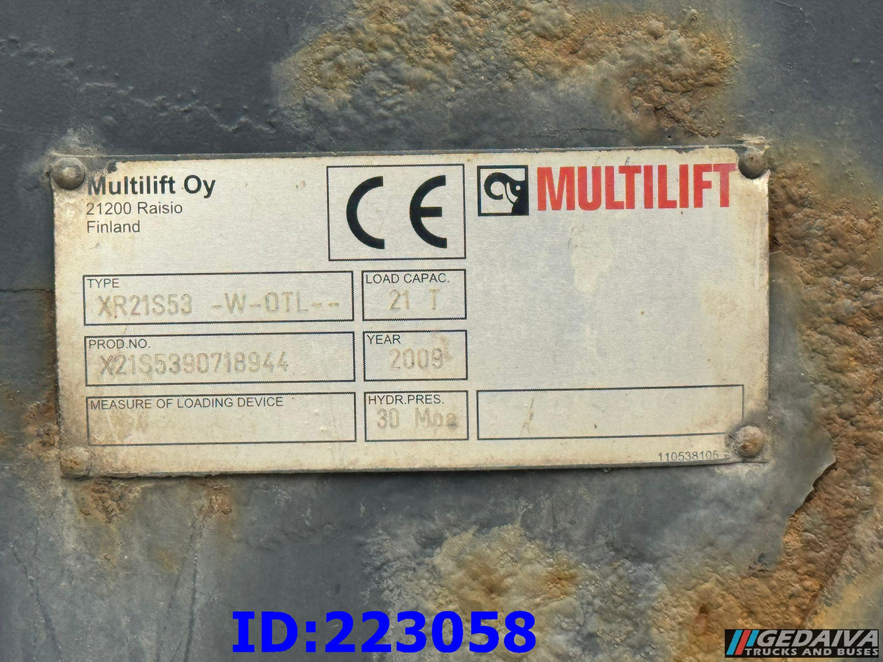 HIAB Multilift XR21S53 - Hệ thống nâng móc/ Chở thùng nhỏ: hình 2 HIAB Multilift XR21S53 - Hệ thống nâng móc/ Chở thùng nhỏ: hình 2