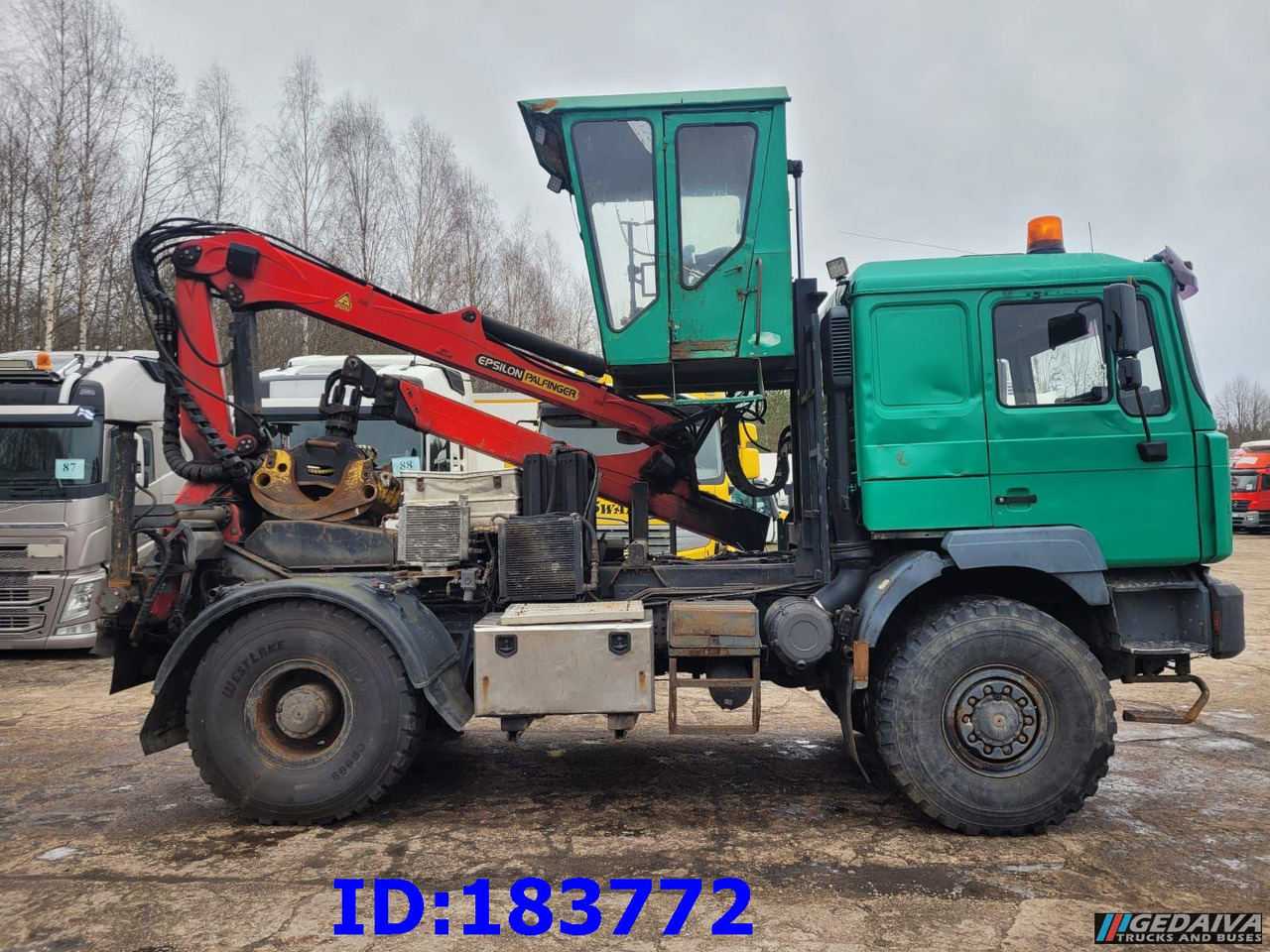 MAN 18.410 4x4 + Epsilon Palfinger SRX39 - Xe chở gỗ, Xe cẩu tự hành: hình 5 MAN 18.410 4x4 + Epsilon Palfinger SRX39 - Xe chở gỗ, Xe cẩu tự hành: hình 5