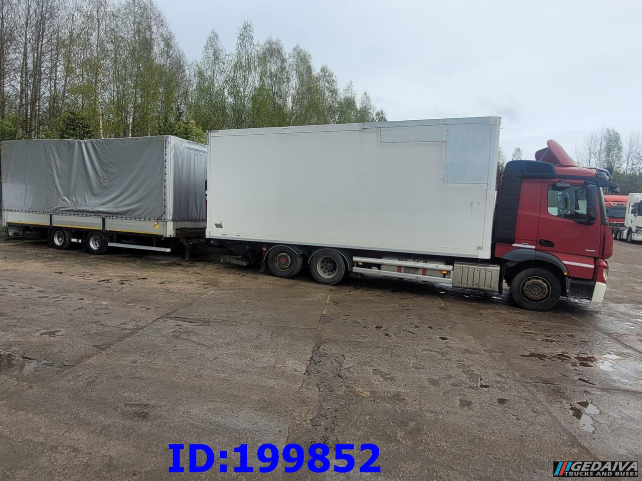 MERCEDES-BENZ Actros 2551 6x2 Euro5 + tilt trailer - Xe tải hộp: hình 2 MERCEDES-BENZ Actros 2551 6x2 Euro5 + tilt trailer - Xe tải hộp: hình 2