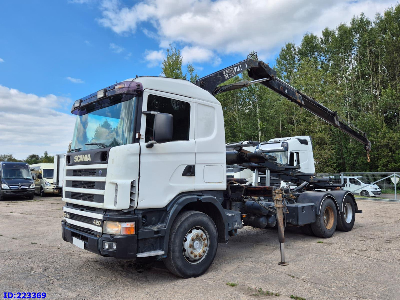 SCANIA R124 420 + Crane HIAB 140AW - Xe ben: hình 1 SCANIA R124 420 + Crane HIAB 140AW - Xe ben: hình 1