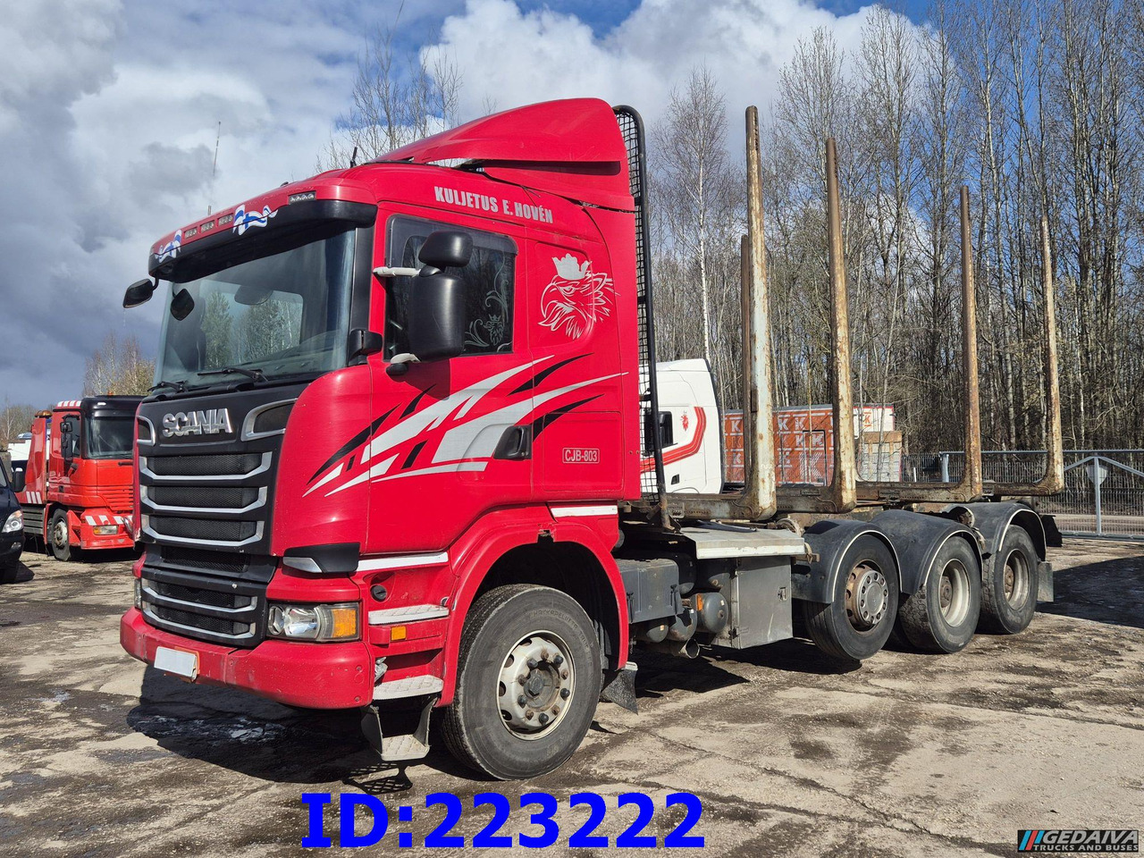 SCANIA R620 - 8x4 - Steering axle - Xe chở gỗ: hình 1 SCANIA R620 - 8x4 - Steering axle - Xe chở gỗ: hình 1