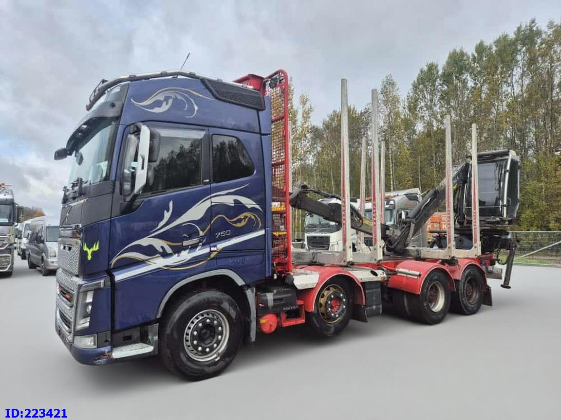 VOLVO FH16 750HP 8x4 + KESLA CRANE - Xe chở gỗ: hình 1 VOLVO FH16 750HP 8x4 + KESLA CRANE - Xe chở gỗ: hình 1