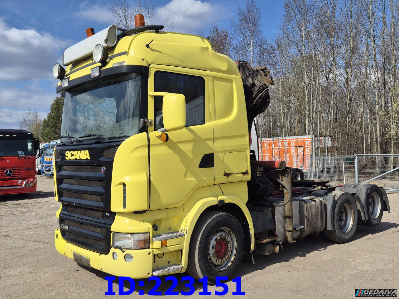 SCANIA R420 6x2 + Crane Palfinger PK23500 - Xe đầu kéo: hình 1 SCANIA R420 6x2 + Crane Palfinger PK23500 - Xe đầu kéo: hình 1