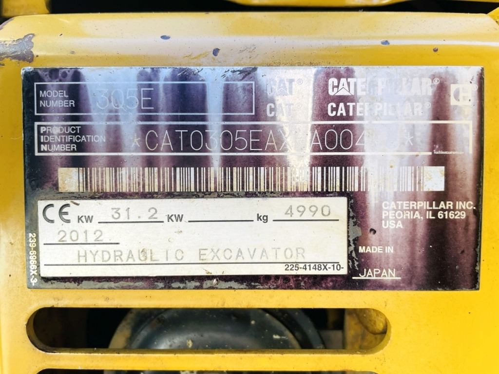 Caterpillar 305E CR (4086) - Máy xúc mini: hình 4 Caterpillar 305E CR (4086) - Máy xúc mini: hình 4