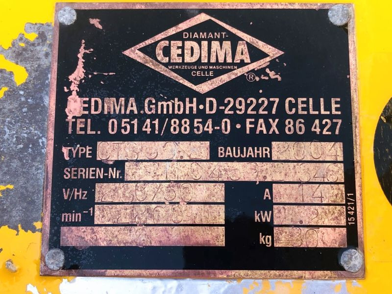 Cedima CTS 59.5 (3200) - Trang thiết bị xây dựng: hình 3 Cedima CTS 59.5 (3200) - Trang thiết bị xây dựng: hình 3