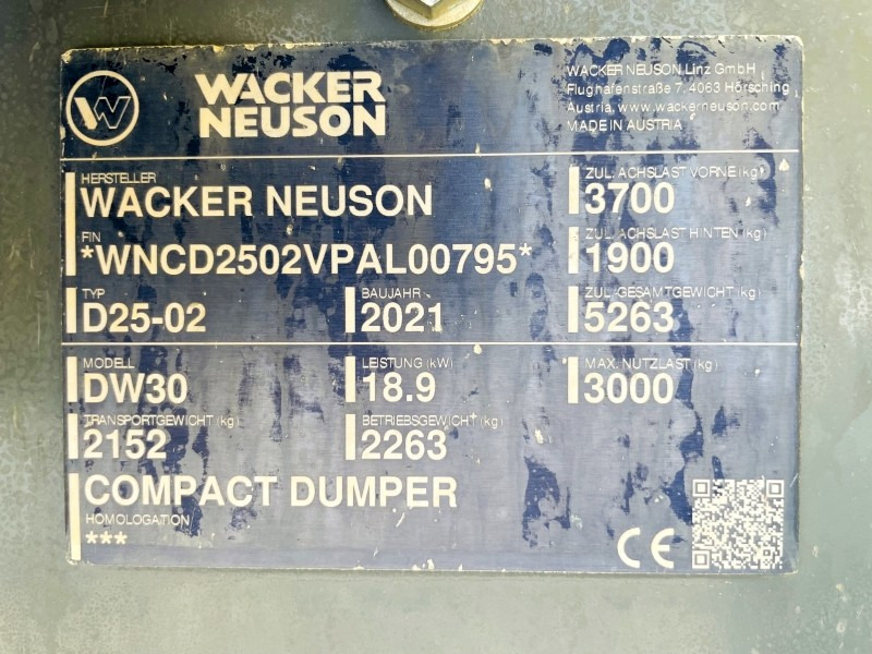 Neuson DW30 (3843) - Xe ben đổ mini: hình 3 Neuson DW30 (3843) - Xe ben đổ mini: hình 3