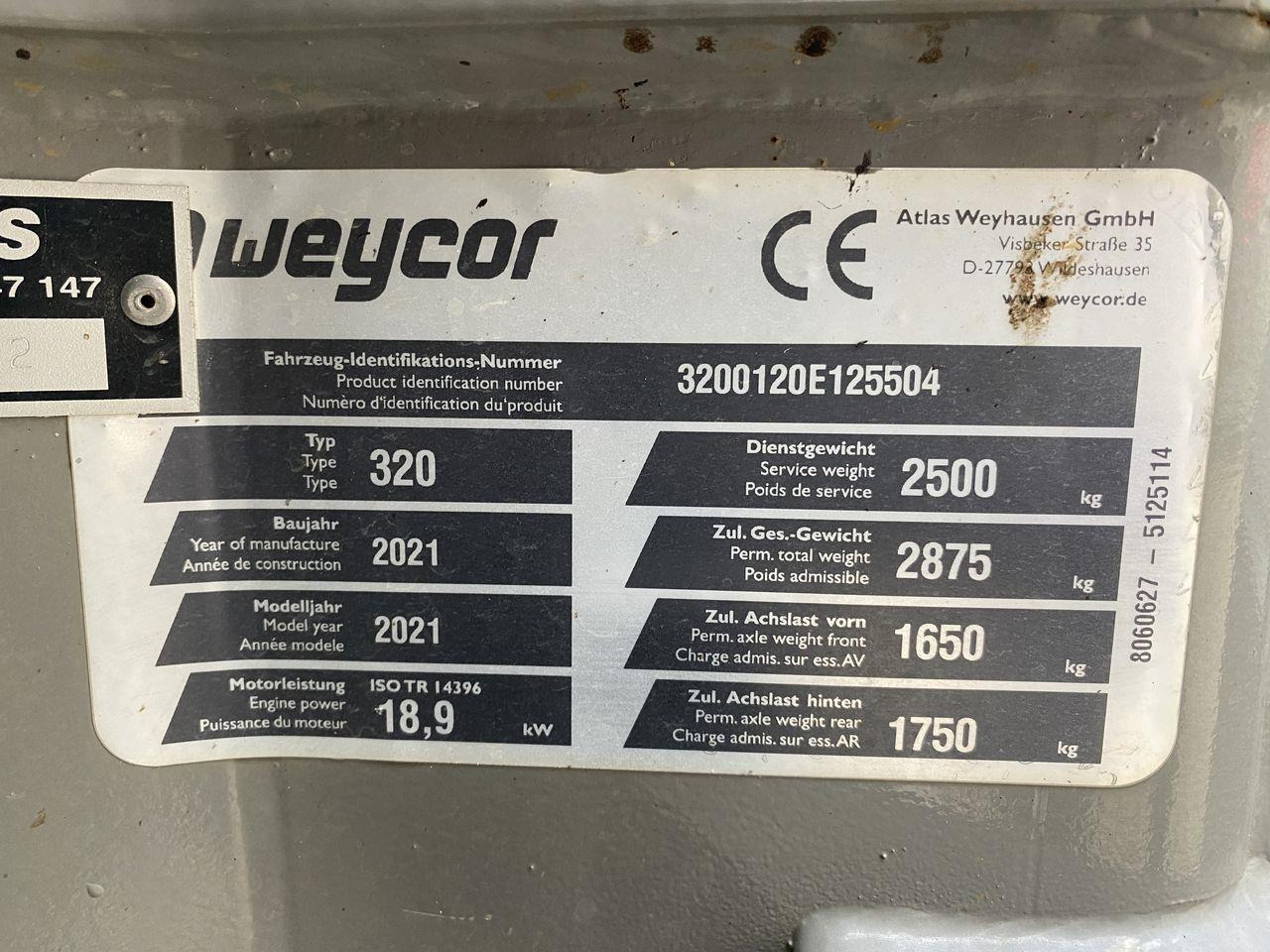 Máy xúc lật mini gấp khúc Weycor AR320 Cab: hình 10