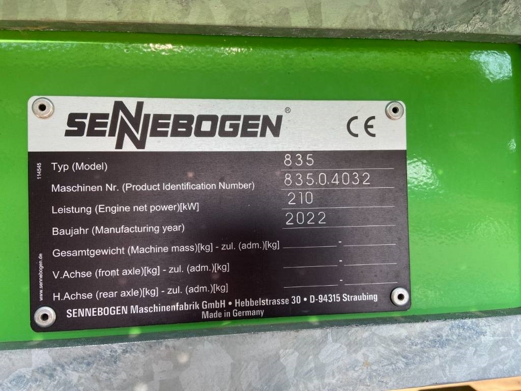 Máy cạp rác/ Công nghiệp Sennebogen 835 M: hình 21
