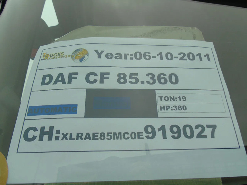 DAF CF 85.360 DAF CF85. 360 - Xe tải hộp: hình 5 DAF CF 85.360 DAF CF85. 360 - Xe tải hộp: hình 5