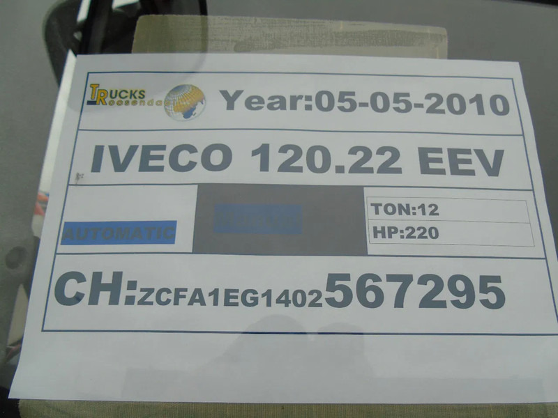 Iveco EuroCargo 120 IVECO EURO CARGO 120.22 EEV - Xe tải hộp: hình 4 Iveco EuroCargo 120 IVECO EURO CARGO 120.22 EEV - Xe tải hộp: hình 4