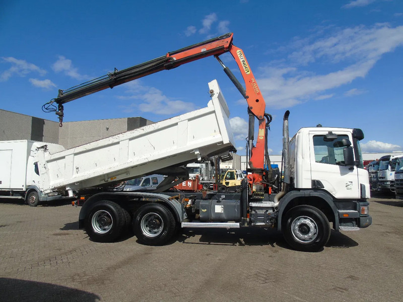 Scania T114-380 + 3SIDE TIPPER + PALFINGER PK155 + 6X4 + MANUAL + SPRING - Xe cẩu tự hành: hình 4 Scania T114-380 + 3SIDE TIPPER + PALFINGER PK155 + 6X4 + MANUAL + SPRING - Xe cẩu tự hành: hình 4