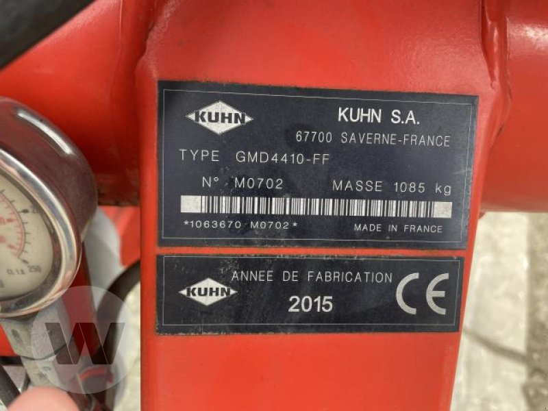 Kuhn GMD 4410 - Máy cắt cỏ: hình 3 Kuhn GMD 4410 - Máy cắt cỏ: hình 3
