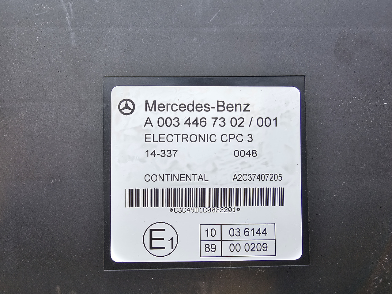 MERCEDES-BENZ ATEGO MP4 EURO 6 / CPC 3 CONTROL UNIT / A0034467302 - ECU: hình 3 MERCEDES-BENZ ATEGO MP4 EURO 6 / CPC 3 CONTROL UNIT / A0034467302 - ECU: hình 3
