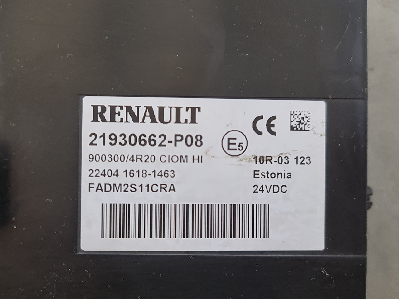 RENAULT RANGE T / CIOM HI CONTROL UNIT / 21930662-P08 - ECU: hình 3 RENAULT RANGE T / CIOM HI CONTROL UNIT / 21930662-P08 - ECU: hình 3