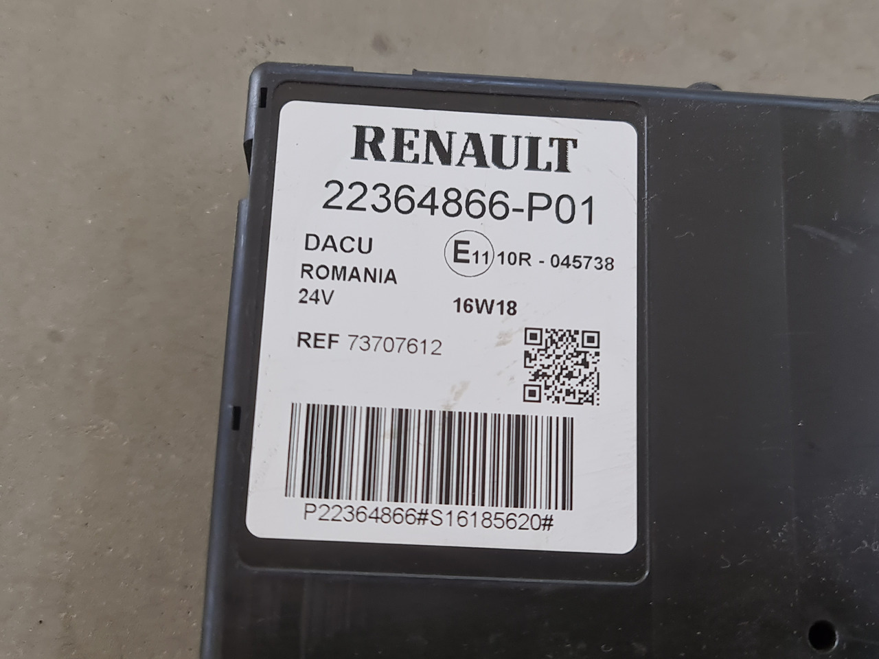 RENAULT RANGE T / DACU CONTROL UNIT / 22364866-P01 - ECU: hình 4 RENAULT RANGE T / DACU CONTROL UNIT / 22364866-P01 - ECU: hình 4