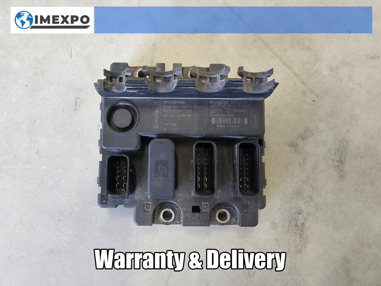 SCANIA S, R, P, G / ELC4 CONTROL UNIT / 2387392 - ECU: hình 1 SCANIA S, R, P, G / ELC4 CONTROL UNIT / 2387392 - ECU: hình 1