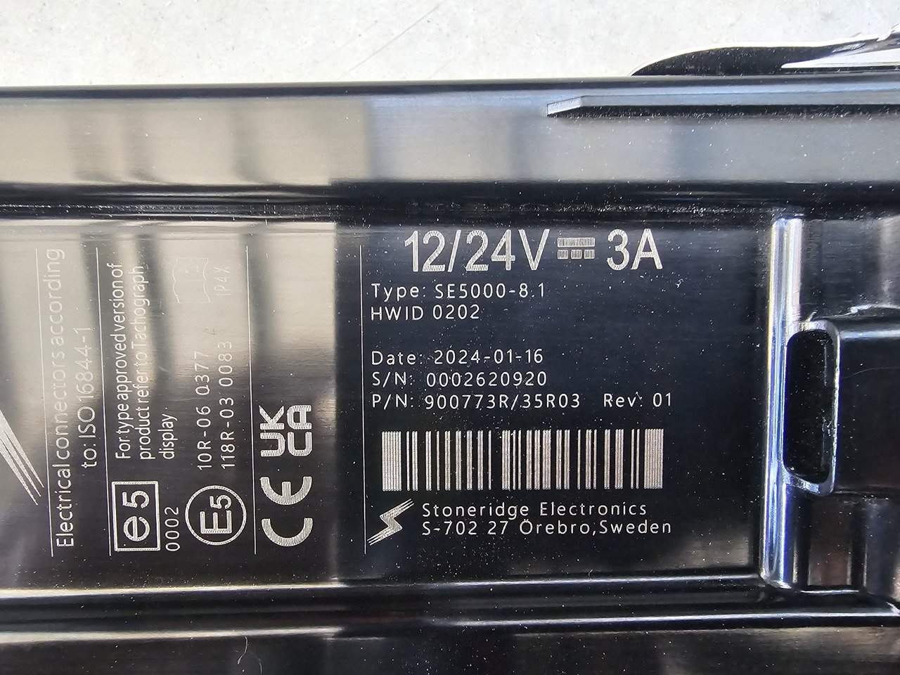 STONERIDGE SE5000-8.1 / VOLVO FH4 EURO 6 / TACHOGRAPH - Máy đo tốc độ: hình 3 STONERIDGE SE5000-8.1 / VOLVO FH4 EURO 6 / TACHOGRAPH - Máy đo tốc độ: hình 3