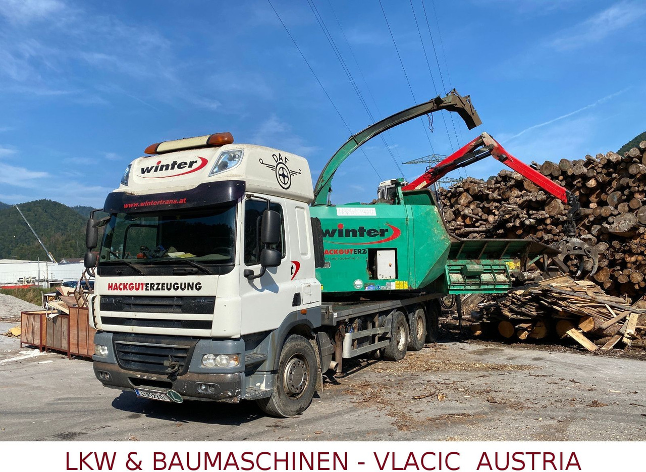 DAF CF85 Holzhackmaschine JENZ HEM 700 - Xe chở gỗ: hình 1 DAF CF85 Holzhackmaschine JENZ HEM 700 - Xe chở gỗ: hình 1