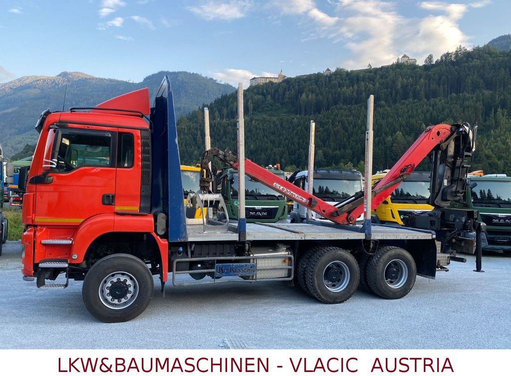Xe chở gỗ, Xe cẩu tự hành MAN TGS Holztransporter mit Kran Palfinger MAN TGS 33.480 6x6Holztransporter mit Kran Palfinger: hình 9