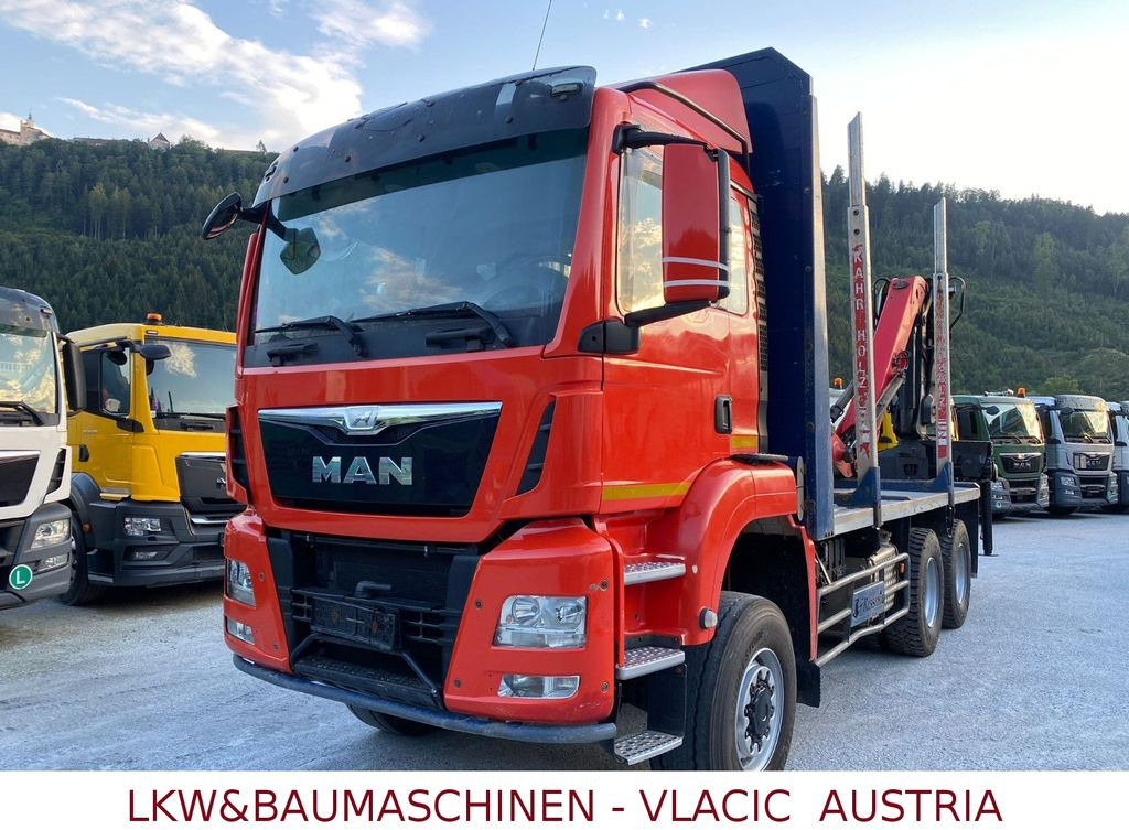 MAN TGS Holztransporter mit Kran Palfinger MAN TGS 33.480 6x6Holztransporter mit Kran Palfinger - Xe chở gỗ, Xe cẩu tự hành: hình 1 MAN TGS Holztransporter mit Kran Palfinger MAN TGS 33.480 6x6Holztransporter mit Kran Palfinger - Xe chở gỗ, Xe cẩu tự hành: hình 1