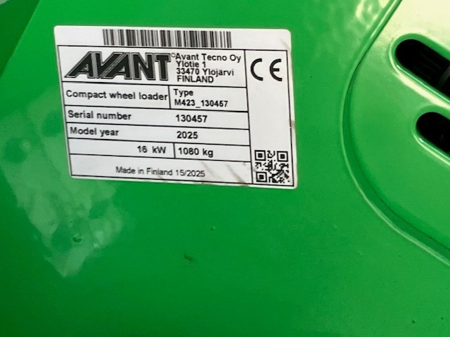 AVANT 423 TDL miniloader - Máy xúc lật mini gấp khúc: hình 5 AVANT 423 TDL miniloader - Máy xúc lật mini gấp khúc: hình 5