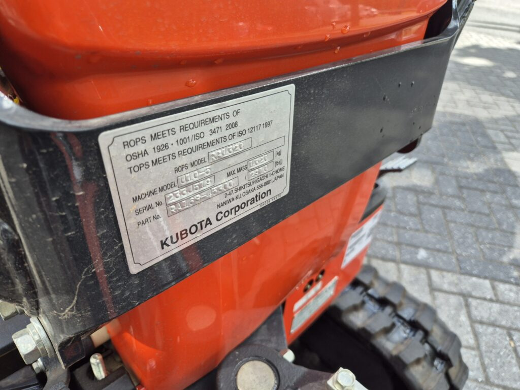 Máy xúc mini KUBOTA U10-5: hình 11