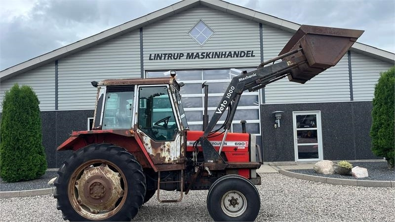 Máy cày Massey Ferguson 690 Speedshift med frontlæsser: hình 14