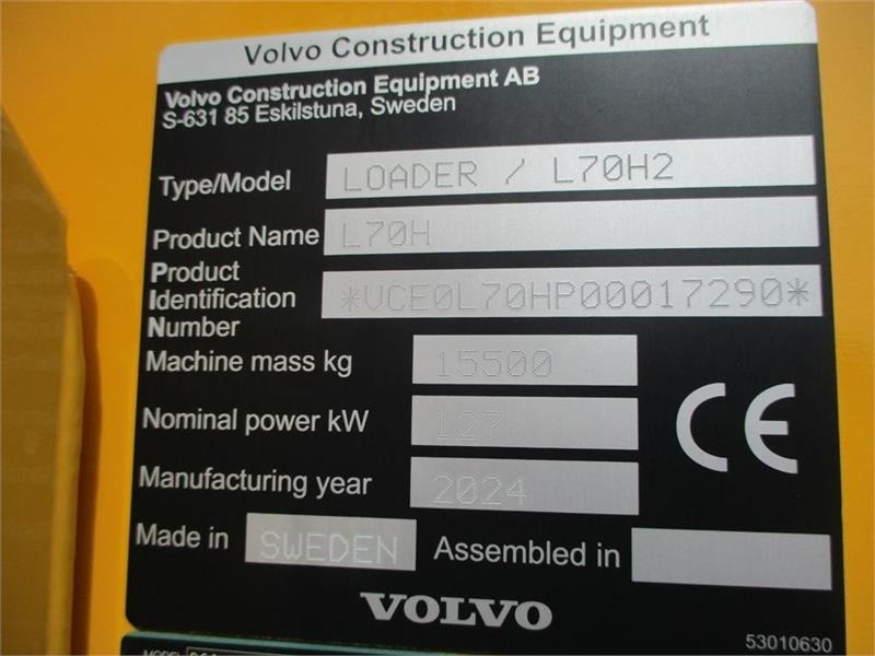Volvo L 70 H 2, BEMÆRK MED GARANTI FRA VOLVO FREM TIL DE - Máy xúc lật bánh lốp: hình 3 Volvo L 70 H 2, BEMÆRK MED GARANTI FRA VOLVO FREM TIL DE - Máy xúc lật bánh lốp: hình 3