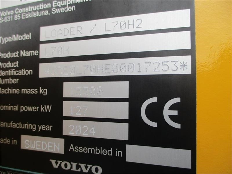 Volvo L 70 H H2 BEMÆRK MED GARANTI FRA VOLVO FREM TIL DE - Máy xúc lật bánh lốp: hình 2 Volvo L 70 H H2 BEMÆRK MED GARANTI FRA VOLVO FREM TIL DE - Máy xúc lật bánh lốp: hình 2
