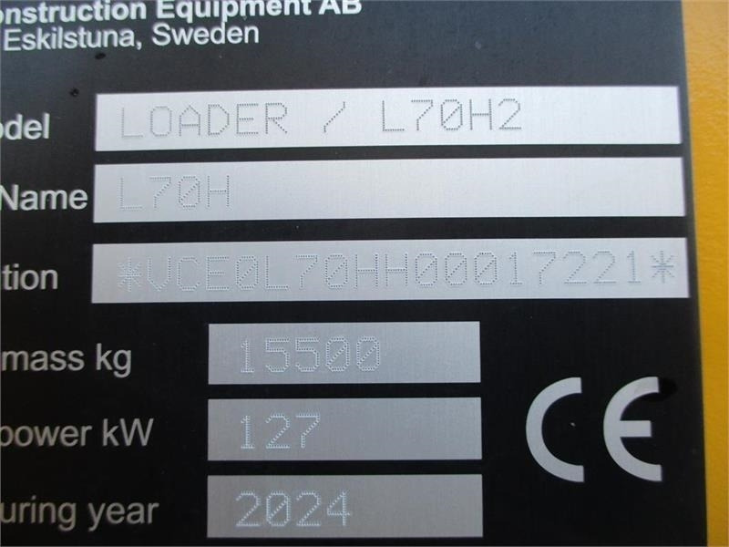 Volvo L 70 H H2 BEMÆRK MED GARANTI FRA VOLVO FREM TIL DE - Máy xúc lật bánh lốp: hình 2 Volvo L 70 H H2 BEMÆRK MED GARANTI FRA VOLVO FREM TIL DE - Máy xúc lật bánh lốp: hình 2