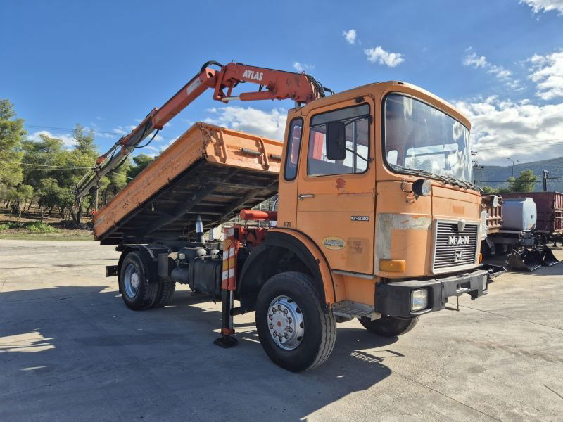 MAN 17 MAN 17.220 FAK 4X4 Kipper AND Crane - Xe ben: hình 1 MAN 17 MAN 17.220 FAK 4X4 Kipper AND Crane - Xe ben: hình 1