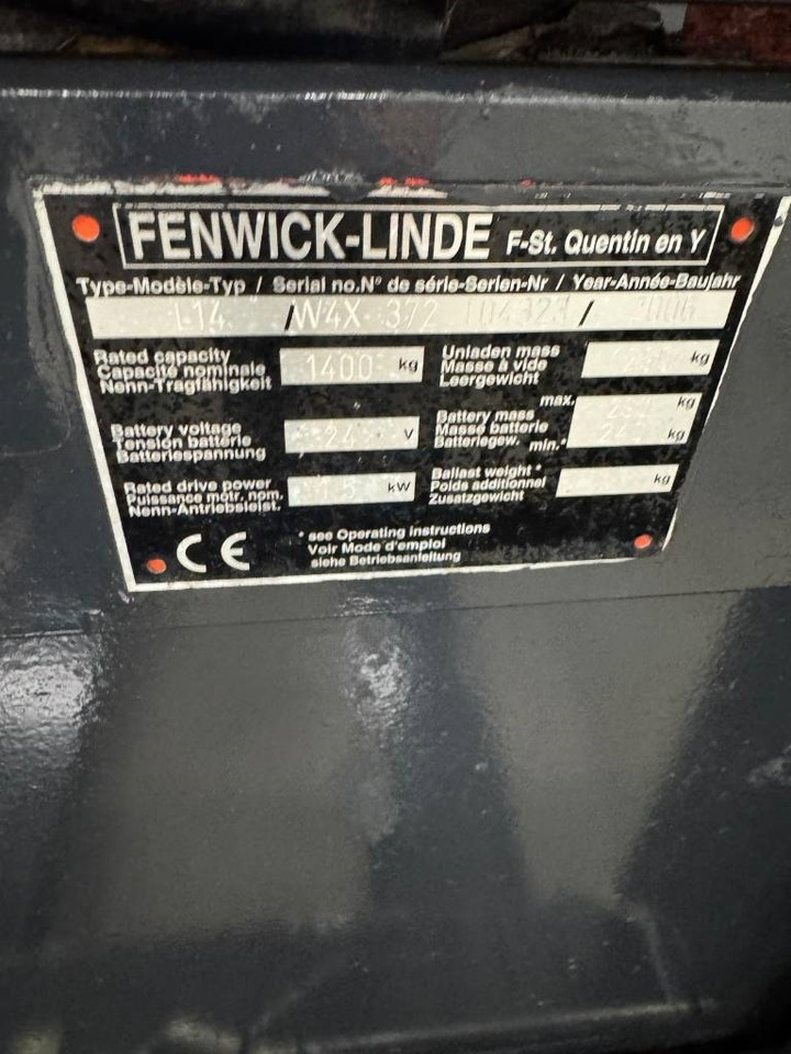 Linde 10848 L14 - Xe nâng: hình 5 Linde 10848 L14 - Xe nâng: hình 5