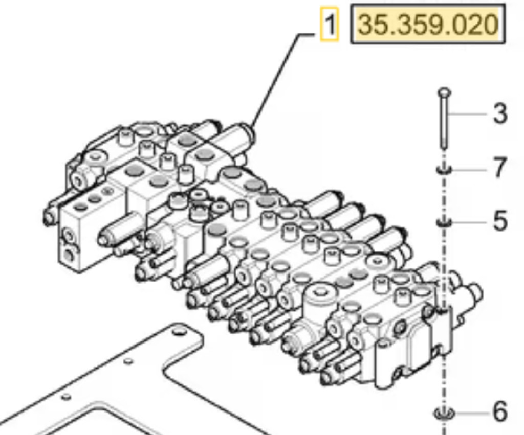 Case 31M9-10112 - 31M9-18590 - Van thủy lực cho Máy móc xây dựng: hình 1 Case 31M9-10112 - 31M9-18590 - Van thủy lực cho Máy móc xây dựng: hình 1