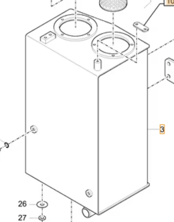 Case 31ML-01017CG - 31ML-01018CG - Bồn thủy lực cho Máy móc xây dựng: hình 1 Case 31ML-01017CG - 31ML-01018CG - Bồn thủy lực cho Máy móc xây dựng: hình 1