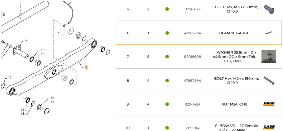 Case 47705794 - 84537757 - Phần gầm cho Máy móc xây dựng: hình 1 Case 47705794 - 84537757 - Phần gầm cho Máy móc xây dựng: hình 1