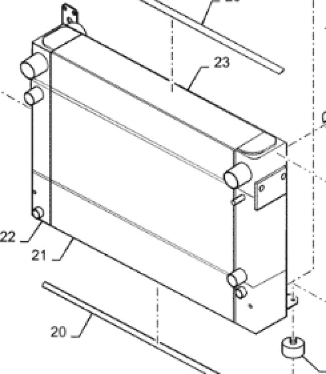 Case 47929005 - Bộ làm mát dầu cho Máy móc nông nghiệp: hình 1 Case 47929005 - Bộ làm mát dầu cho Máy móc nông nghiệp: hình 1
