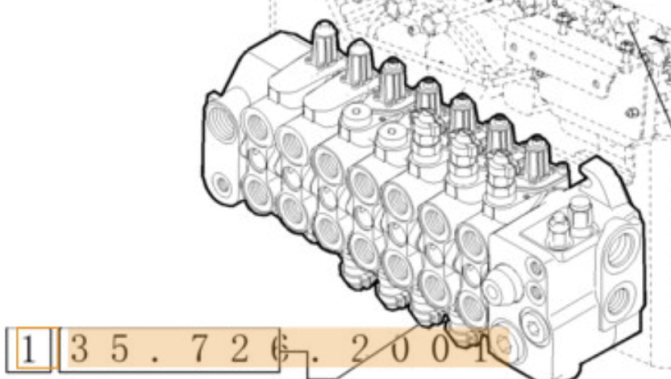 Case 84222517 - 47377730 - Van thủy lực cho Máy móc xây dựng: hình 1 Case 84222517 - 47377730 - Van thủy lực cho Máy móc xây dựng: hình 1