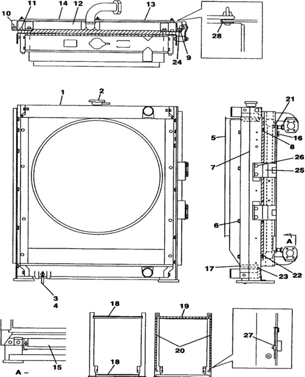 Case KRH1462 - KRH1630 - Bộ làm mát liên hợp cho Máy móc nông nghiệp: hình 2 Case KRH1462 - KRH1630 - Bộ làm mát liên hợp cho Máy móc nông nghiệp: hình 2