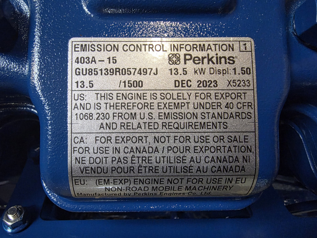 Perkins 403A-15 - C1.1 - Động cơ cho Máy móc xây dựng: hình 2 Perkins 403A-15 - C1.1 - Động cơ cho Máy móc xây dựng: hình 2